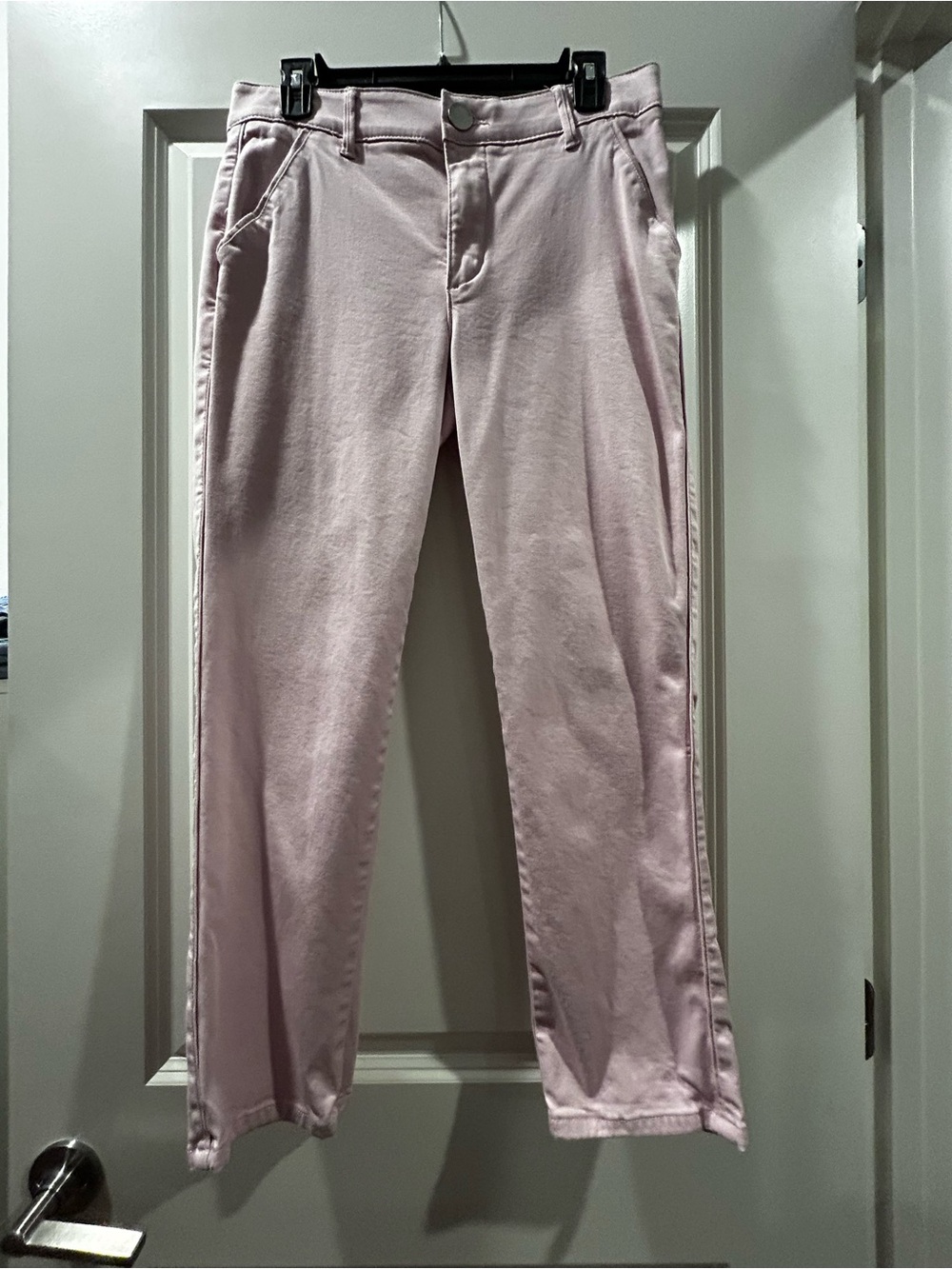 Democracy Light Pink Straight-Leg Jeans